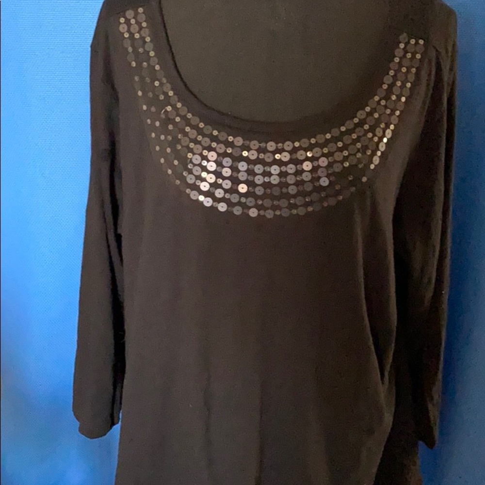 Women’s 3/4 Sleeve Sequined Top